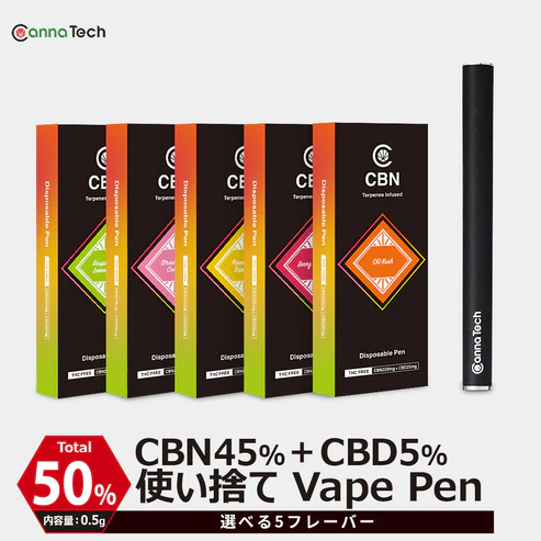 CBN+CBD 50% 使い捨てべイプペン